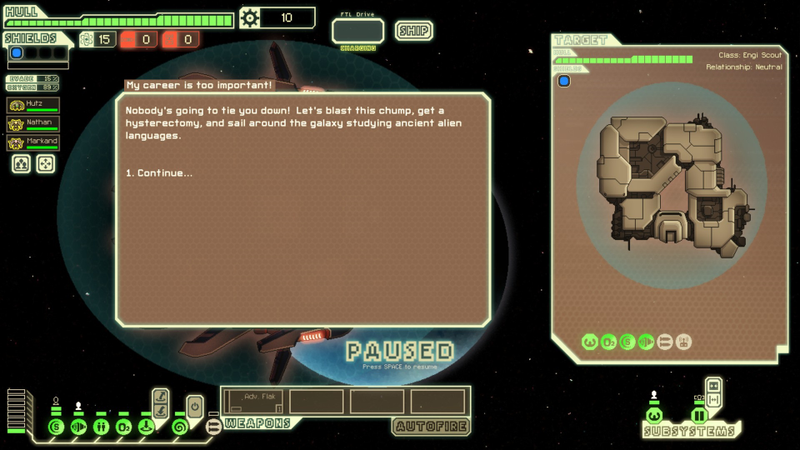 Illustration for article titled FTL: Faster Than Light Modded To Run A Marriage Proposal